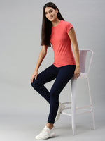De Moza Women's Jeggings Enzyme Blue