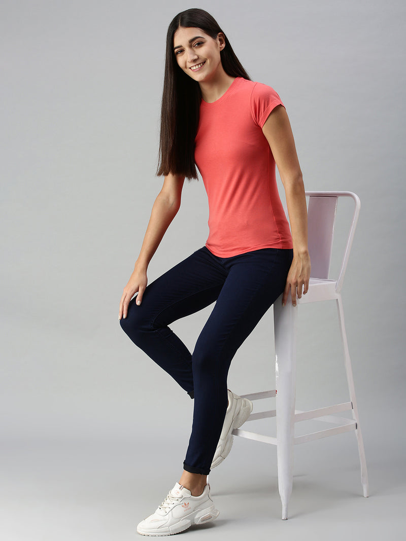 De Moza Women's Jeggings Enzyme Blue