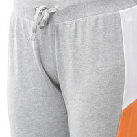 De Moza Women's Co-Ords Sets (Top&Bottom) Grey Melange & White - De Moza