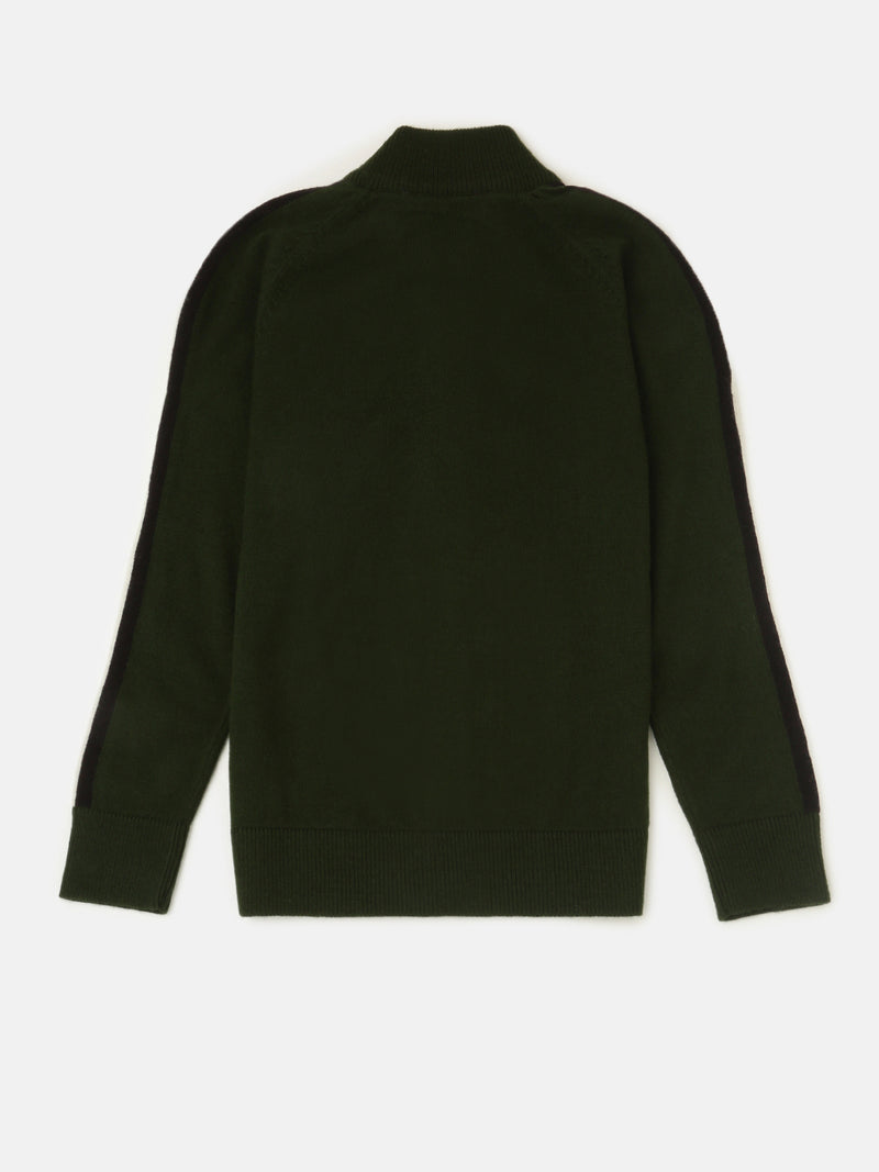 Kids - Boys Winter Sweatshirt Bright Olive Green - De Moza