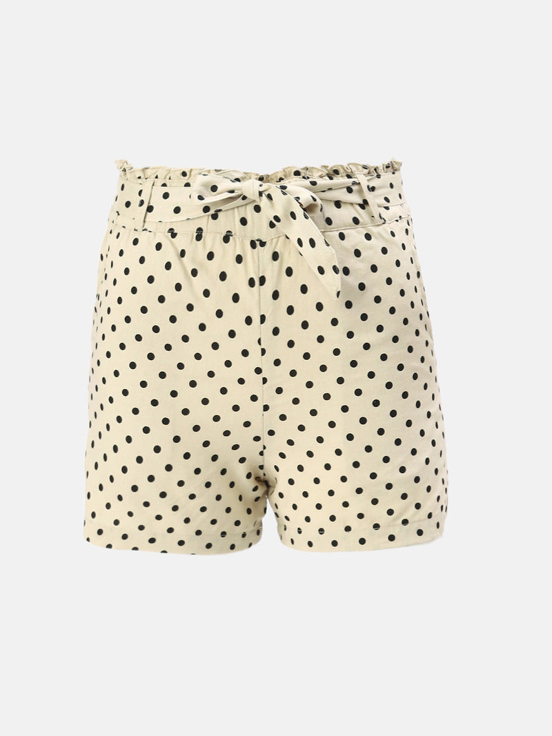 Kids - Girls Printed Shorts Sand