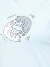 De Moza Ladies Printed Pyjama Tshirt Sky Blue