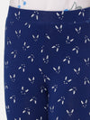 Kids – Girls Printed Leggings Navy Blue