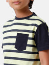 Kids - Boys Printed Half Sleeve T-Shirt Lily Green