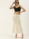 De Moza Women’s Saree Shapewear Off White