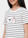 Kids - Girls Printed Top Cloud Dancer