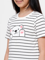 Kids - Girls Printed Top Cloud Dancer