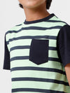 Kids - Boys Printed Half Sleeve T-Shirt Pista Green