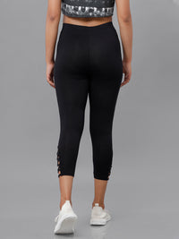 De Moza Ladies 3/4th Leggings Black