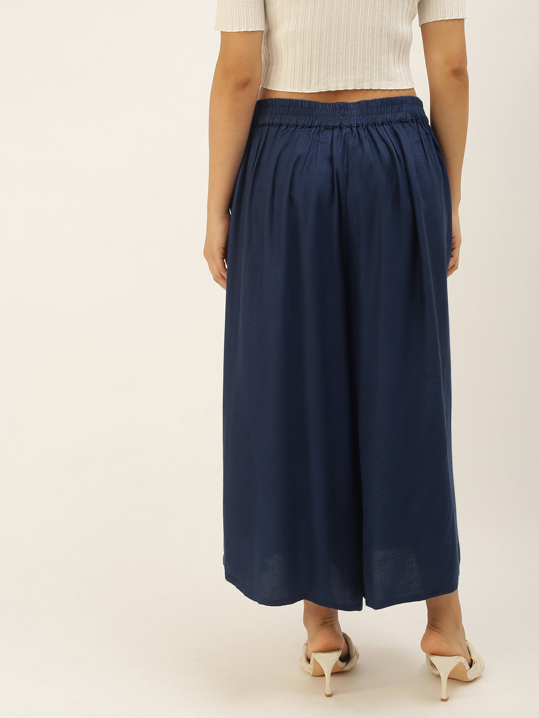 De Moza Women's Culottes Navy Blue