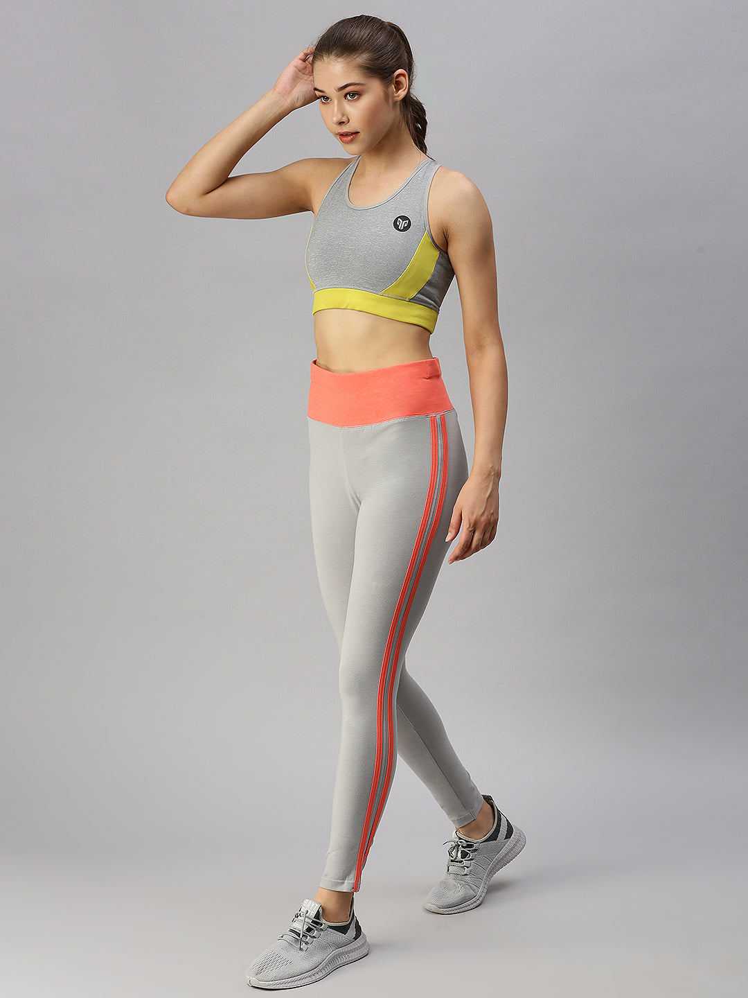 De Moza Ladies Active Wear Leggings Grey