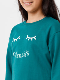 Kids - Girls Printed Sweatshirt Adventurine