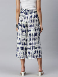 De Moza Women’s Printed Culottes Indigo