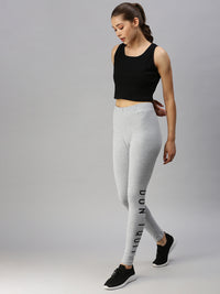 De Moza Ladies Active Wear Leggings Grey Melange