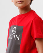 Kids - Boys Printed Half Sleeve T-Shirt Raising Red