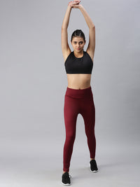 De Moza Ladies Active Wear Leggings Wine