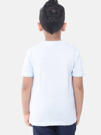Kids - Boys Half Sleeve T-Shirt Light Sea Blue
