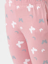 Kids – Girls Printed Straight Pant Bridal Rose