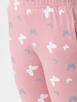 Kids – Girls Printed Straight Pant Bridal Rose