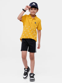 Pack of 2 Pipin Boys T-shirt Spicy Mustard & Black