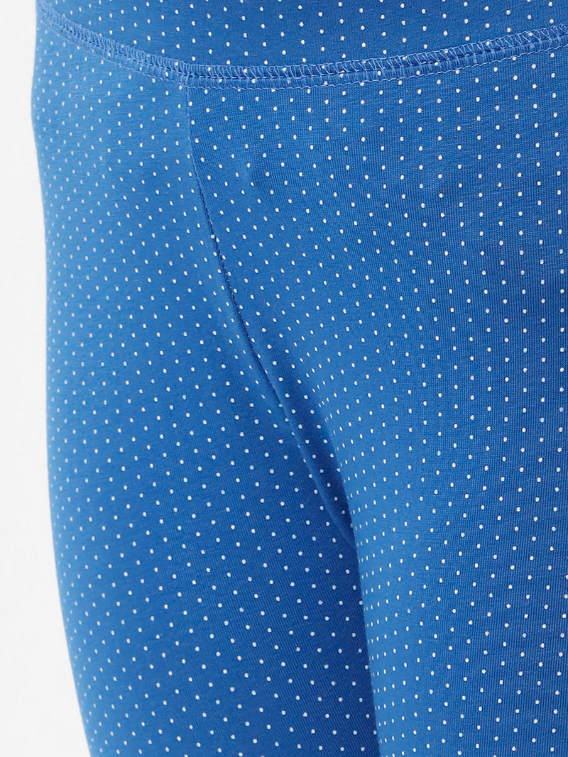 Kids – Girls Printed Ankle Leggings Navy Blue