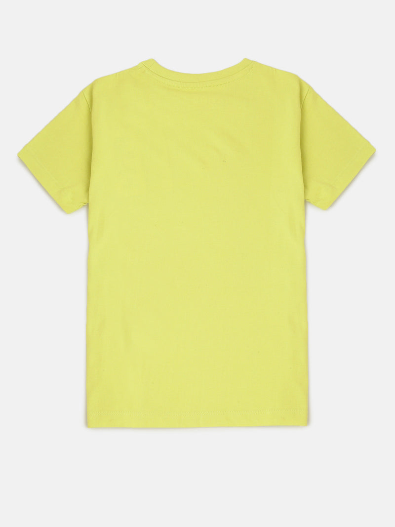 PIPIN Boys Printed T-shirt Light Green