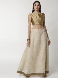 De Moza Ladies Printed Beige Skirt - De Moza (4295473168447)