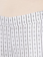 De Moza Ladies Printed Straight Pant Offwhite