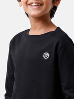 Kids - Boys Printed Sweatshirt Black