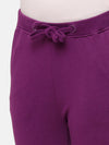 Kids - Girls Printed Jogger Grape Juice