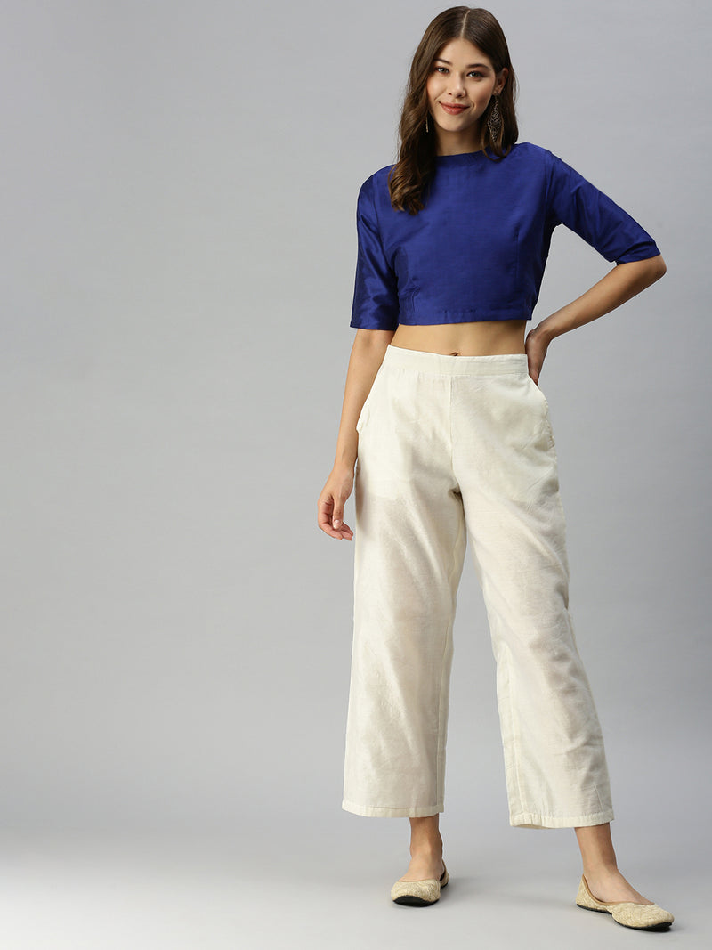 De Moza Ladies Palazzo Offwhite