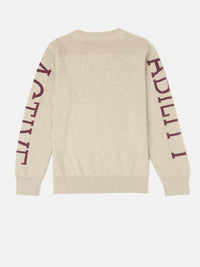 Kids - Boys Winter Sweatshirt Bright Beige Melange - De Moza