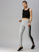De Moza Ladies Active Wear Leggings Grey Melange