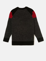 Kids - Boys Winter Sweatshirt Bright Anthra Melange - De Moza