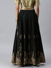 Ladies Printed Skirt Black