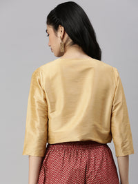 De Moza Women’s Ethnic Jacket Golden