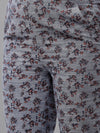De Moza Women's Printed Cigarette Pant Indigo