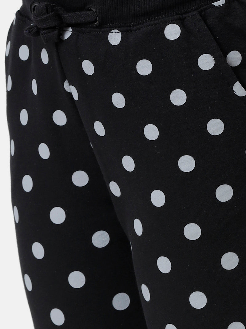 Kids - Girls Printed Jogger Raven