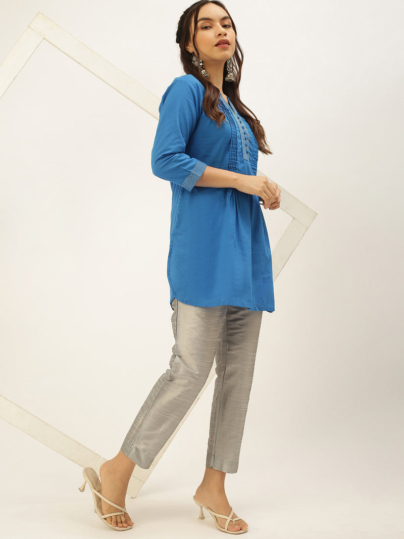 De Moza Women's Cigarette Pant Grey