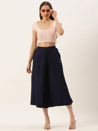 De Moza Women’s Culottes Dark Navy Blue