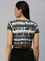 De Moza Ladies Active Wear Crop Top Black