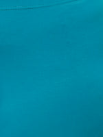 De Moza Ladies Plus Ankle Length Leggings Solid Cotton Sea Green - De Moza