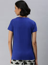 De Moza Ladies Printed Pyjama Set Bluing