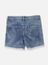 Kids - Girls Denim Shorts Mid Blue