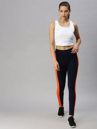 De Moza Ladies Active Wear Leggings Navy Blue