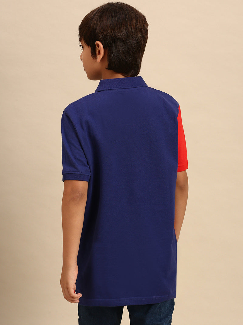 Kids - Boys Printed Half Sleeve T-Shirt Risk Red