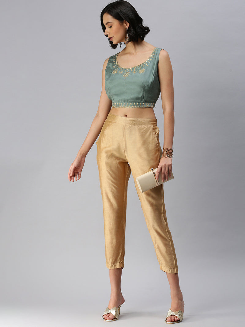De Moza Women's Cigarette Pant Skin