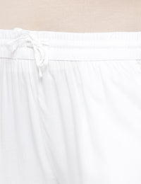 De Moza Ladies Straight Pant White