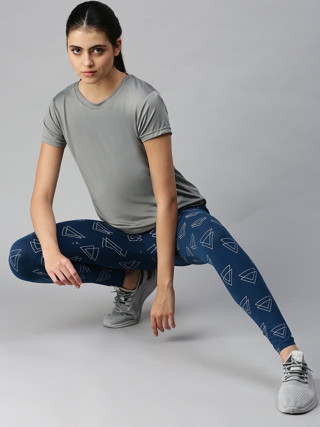 De Moza Women’s Printed Ankle Leggings Posedion
