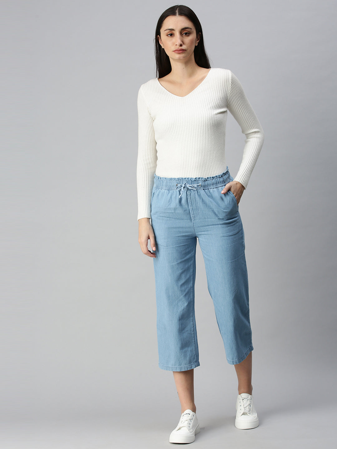 De Moza Ladies Palazzo Ice Blue